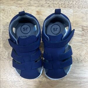 Stride Rite Navy Baby Sandals